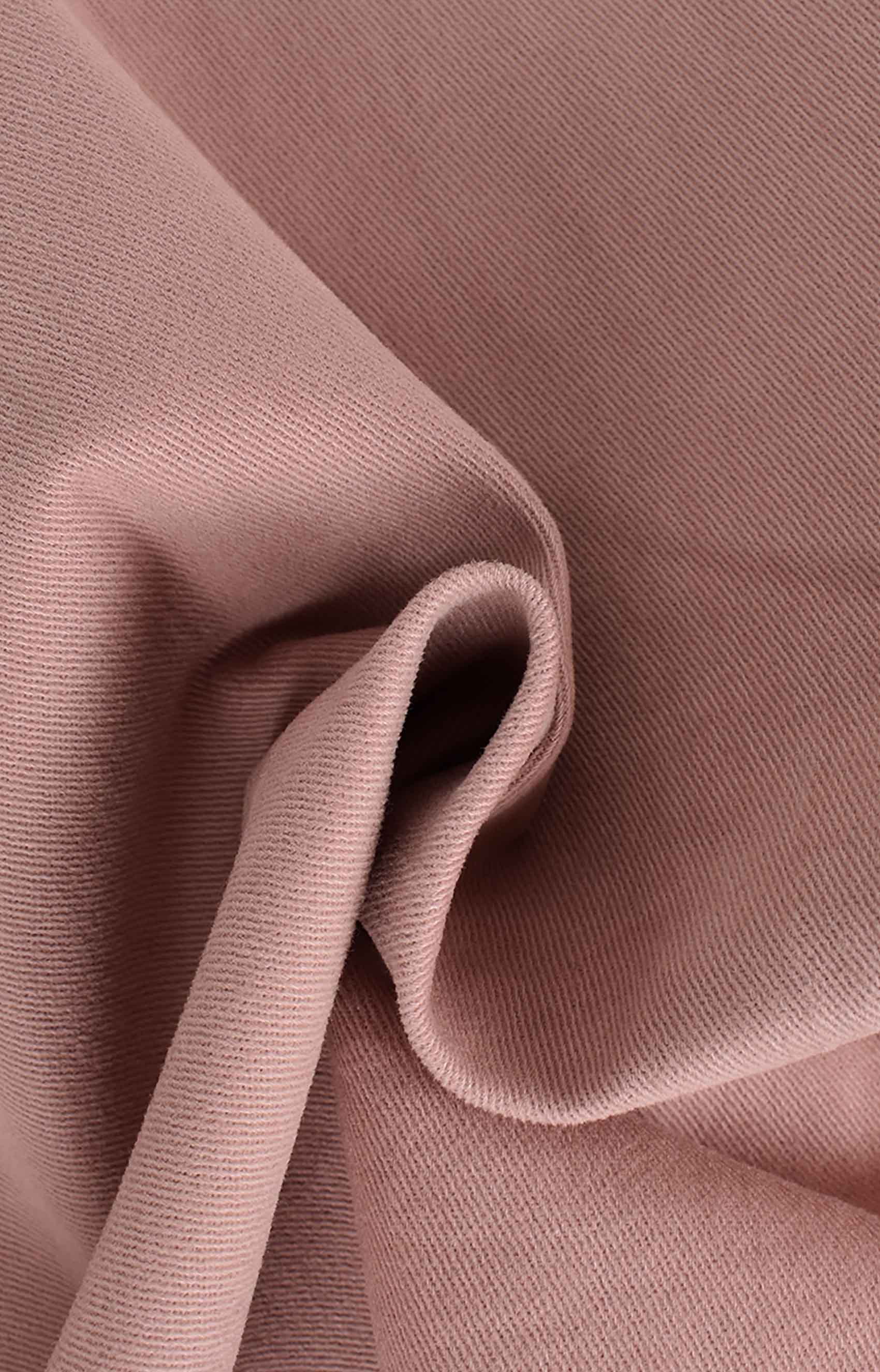 Gabardine extensible légère rose