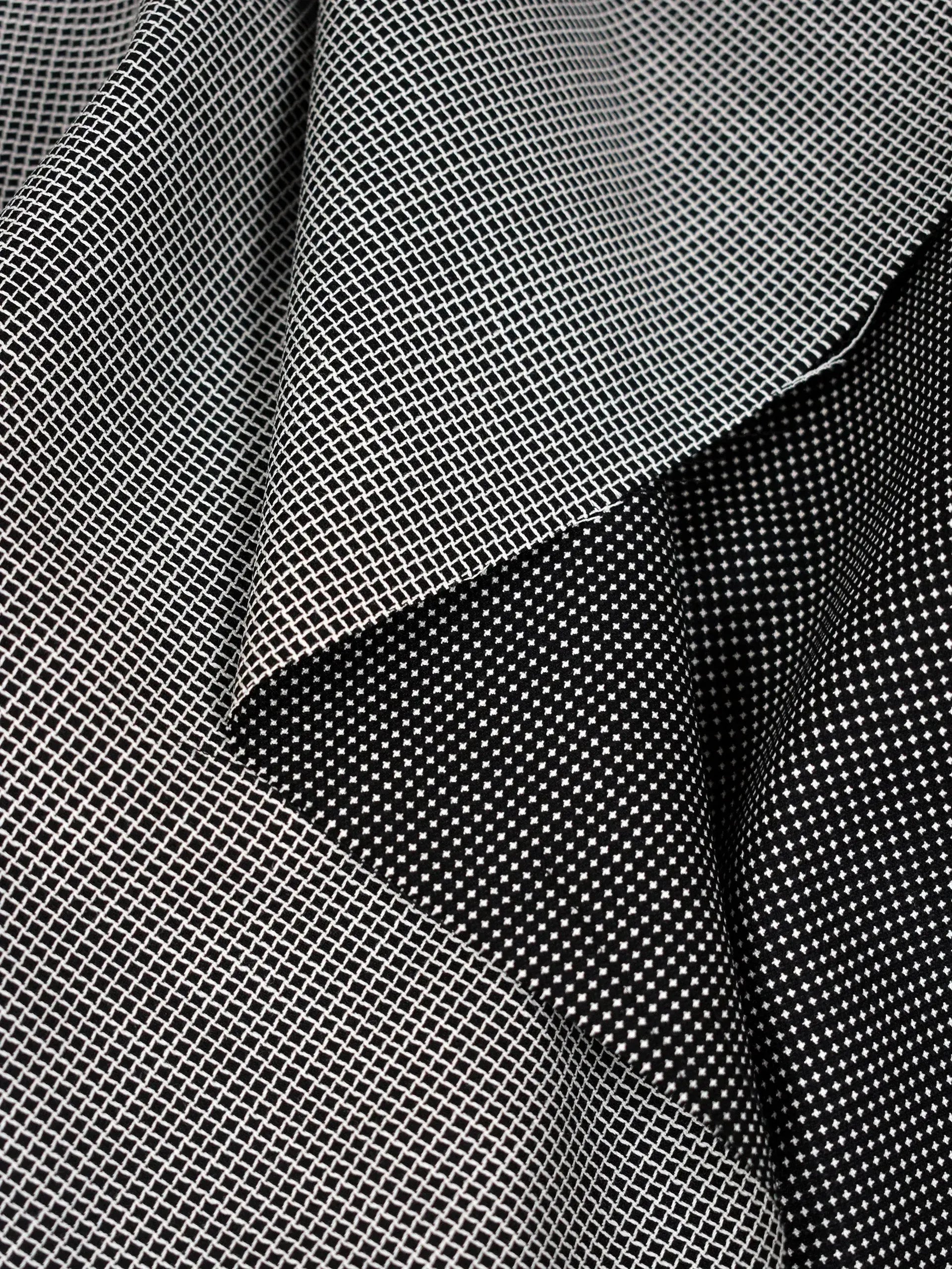 Jacquard stretch lana nero Jacquard stretch lana nero