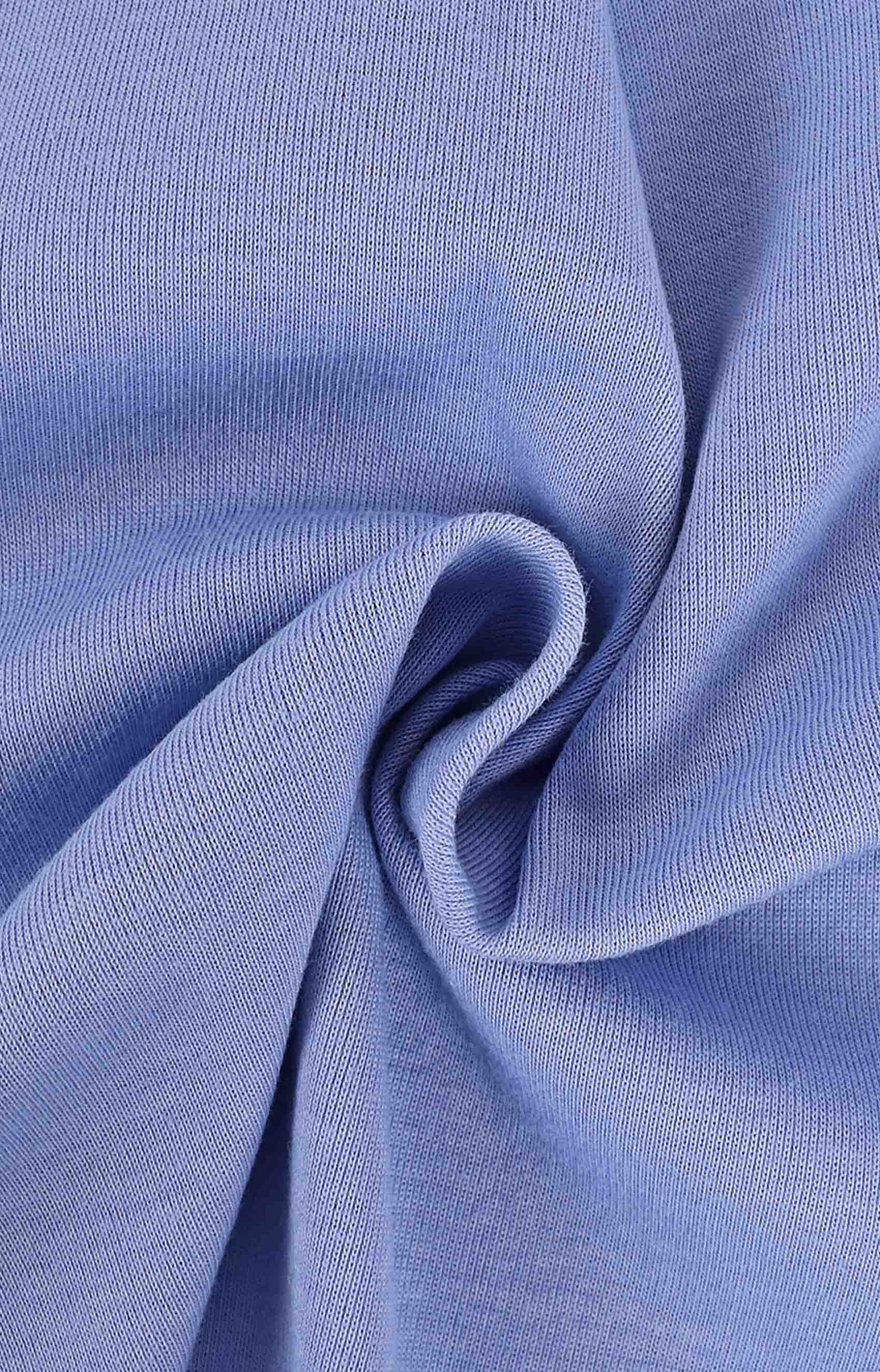 Jersey de canalé azul claro