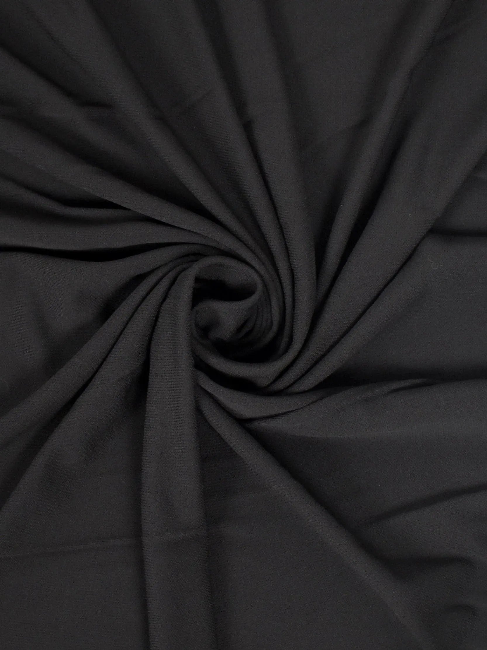 Black viscose crepe jersey Black viscose crepe jersey