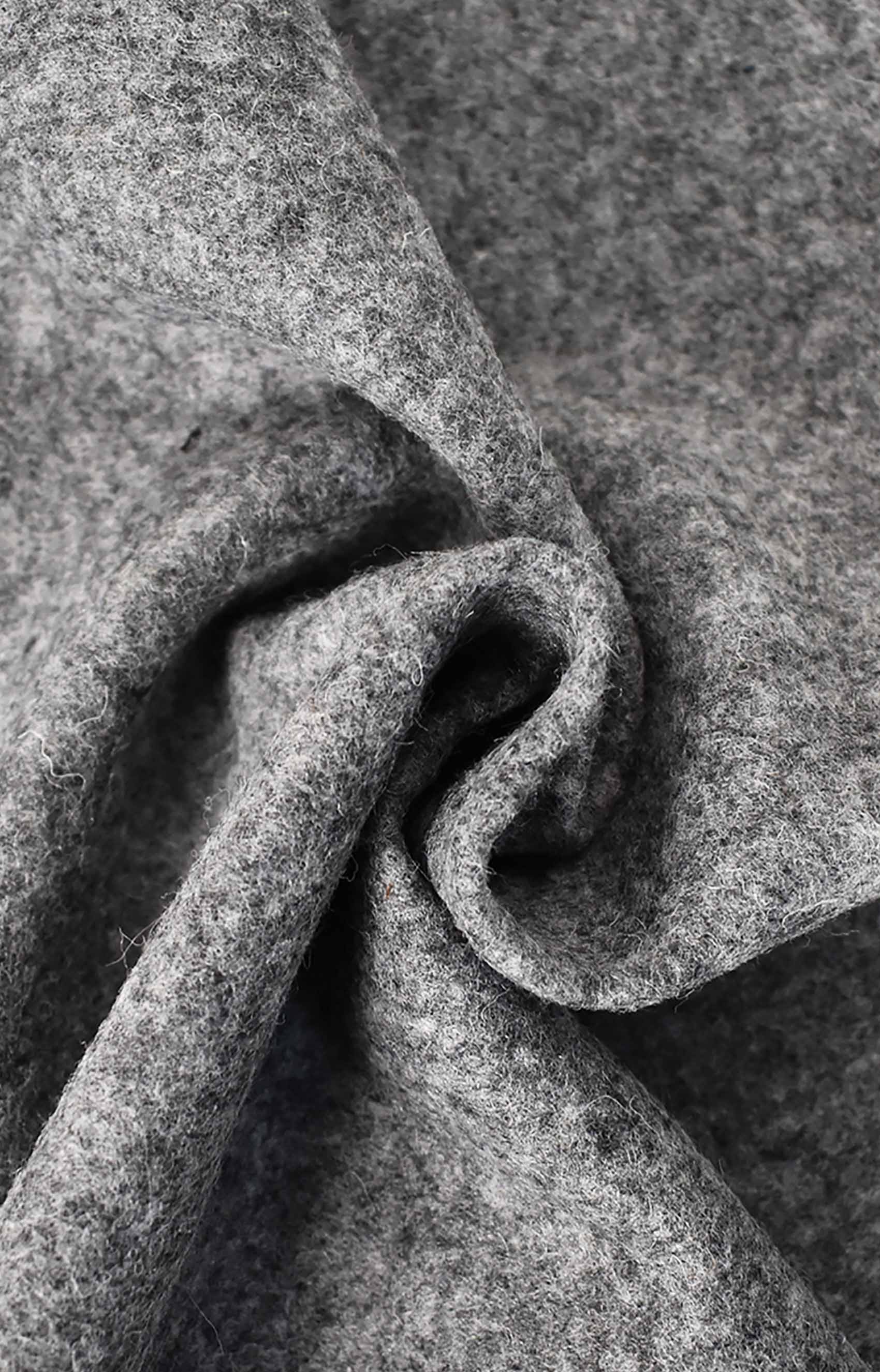 Grey virgin wool blend