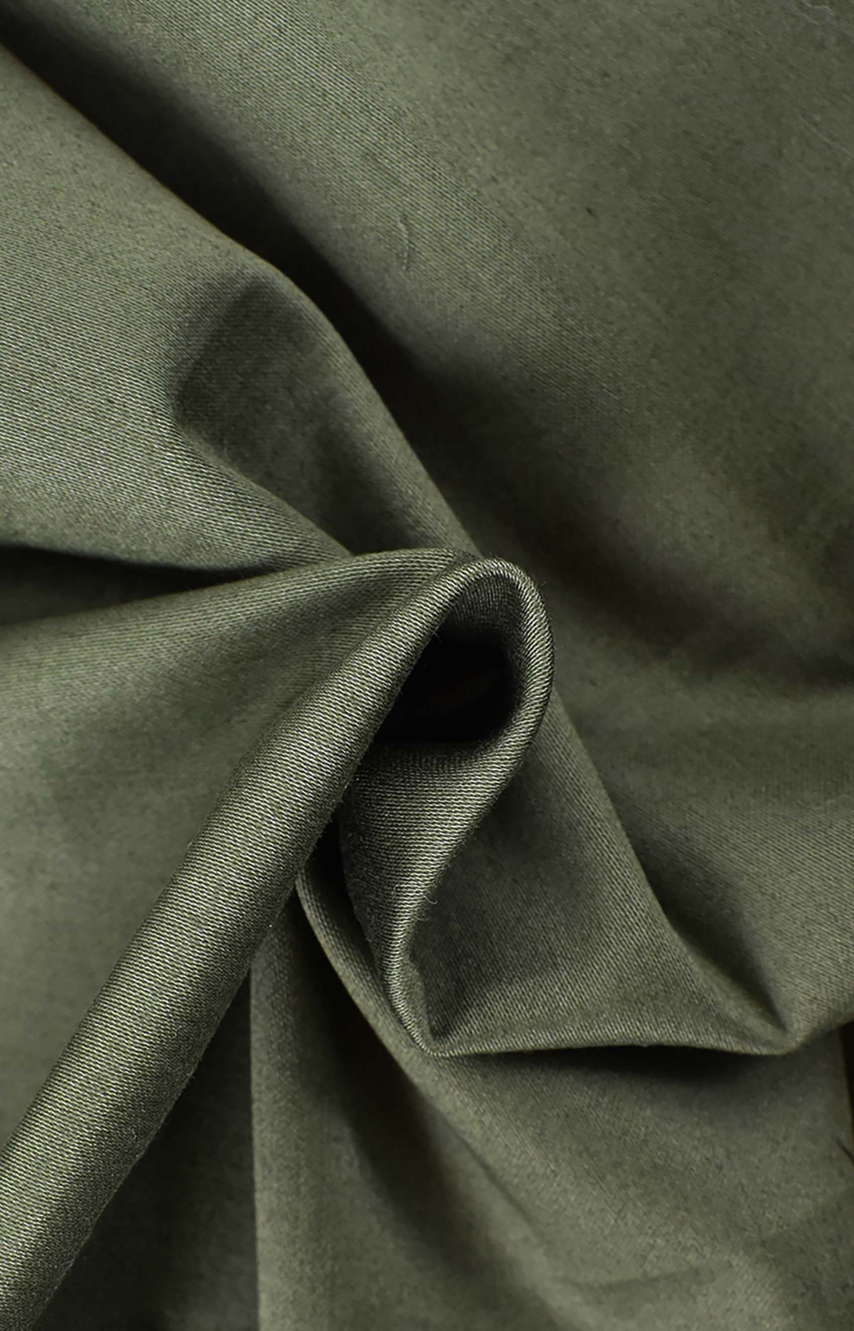 Raso di cotone verde
