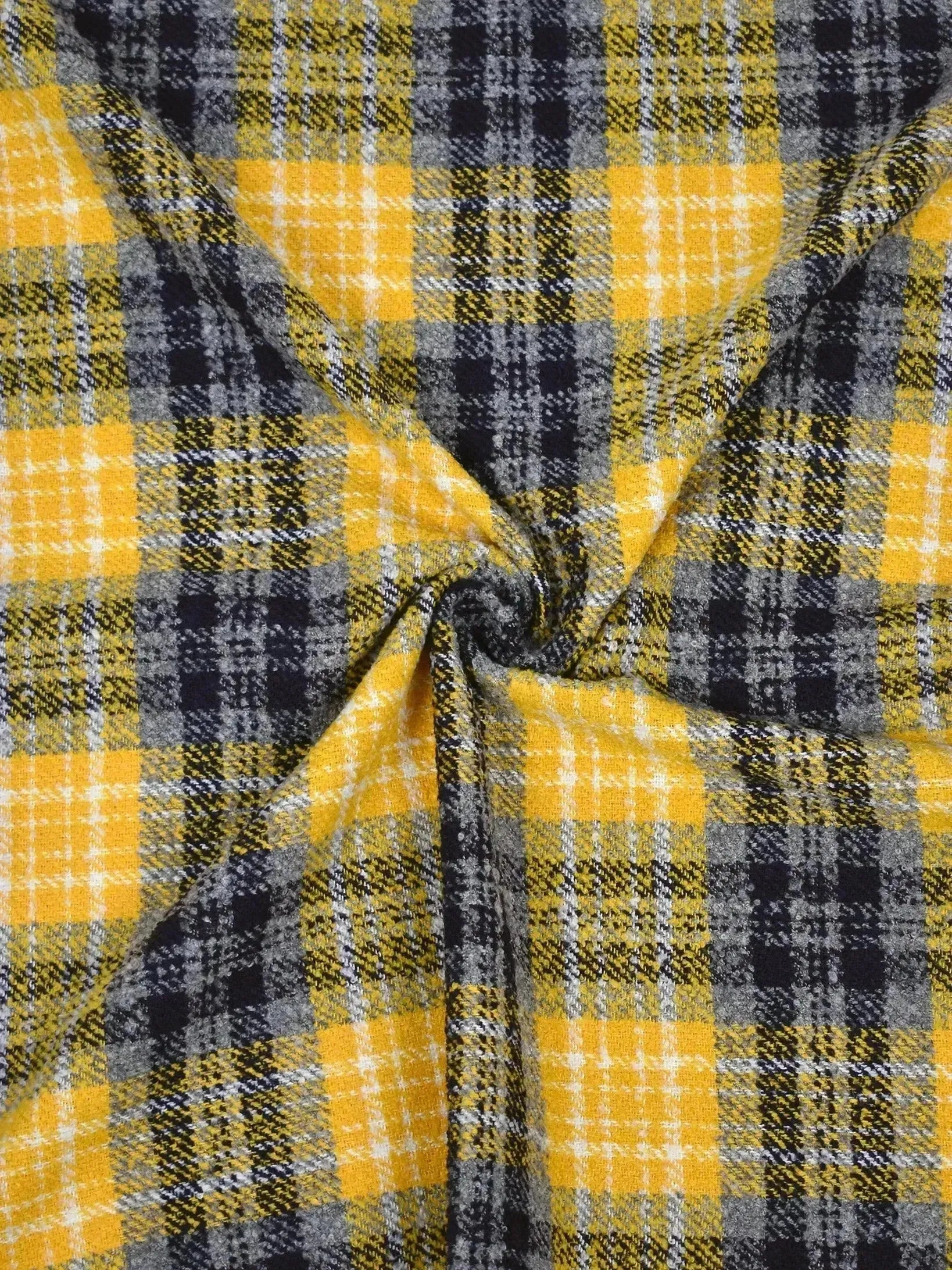 Tartan in poliestere giallo Tartan in poliestere giallo