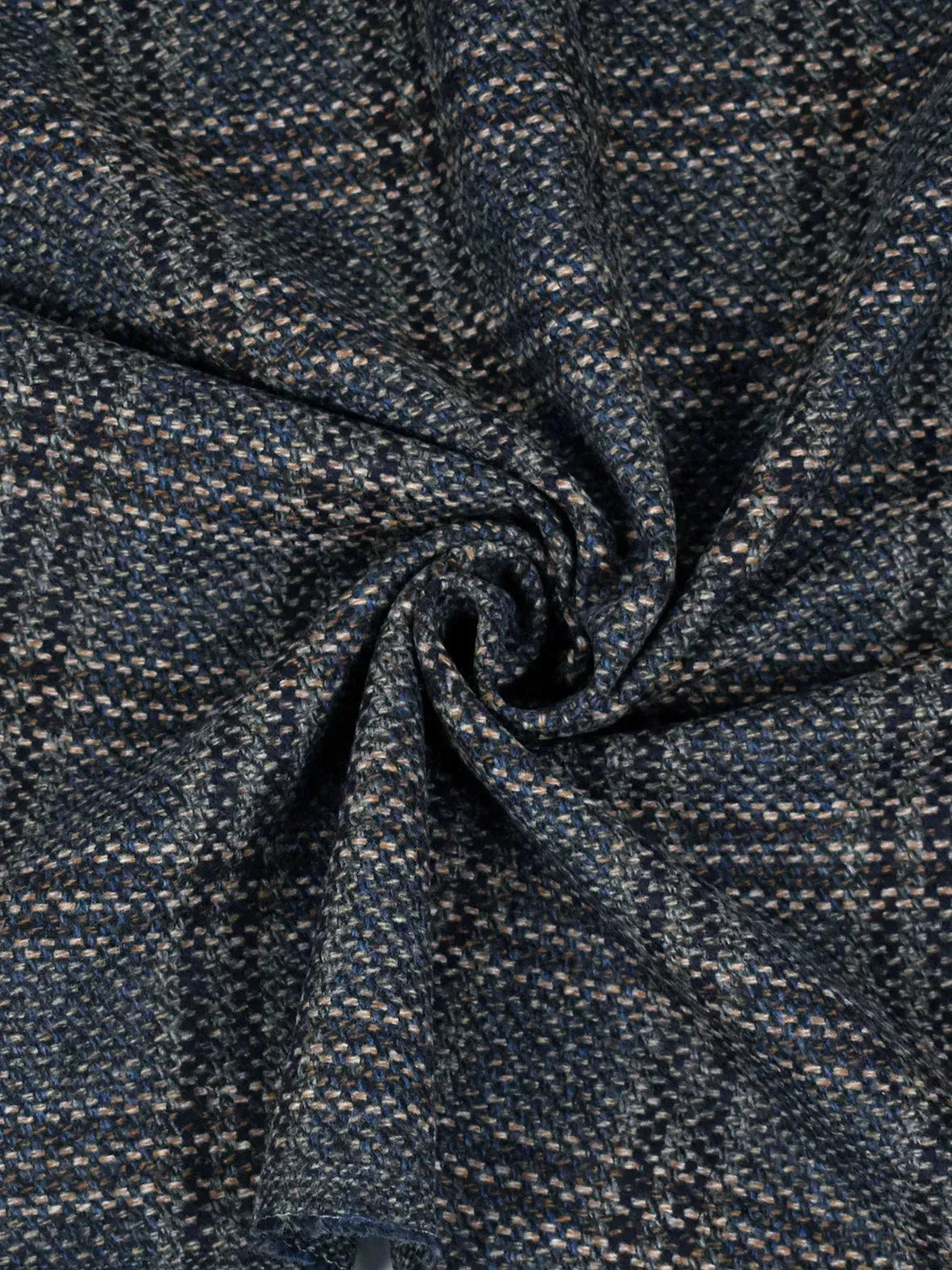 Tartan misto lana cardata blu Tartan misto lana cardata blu